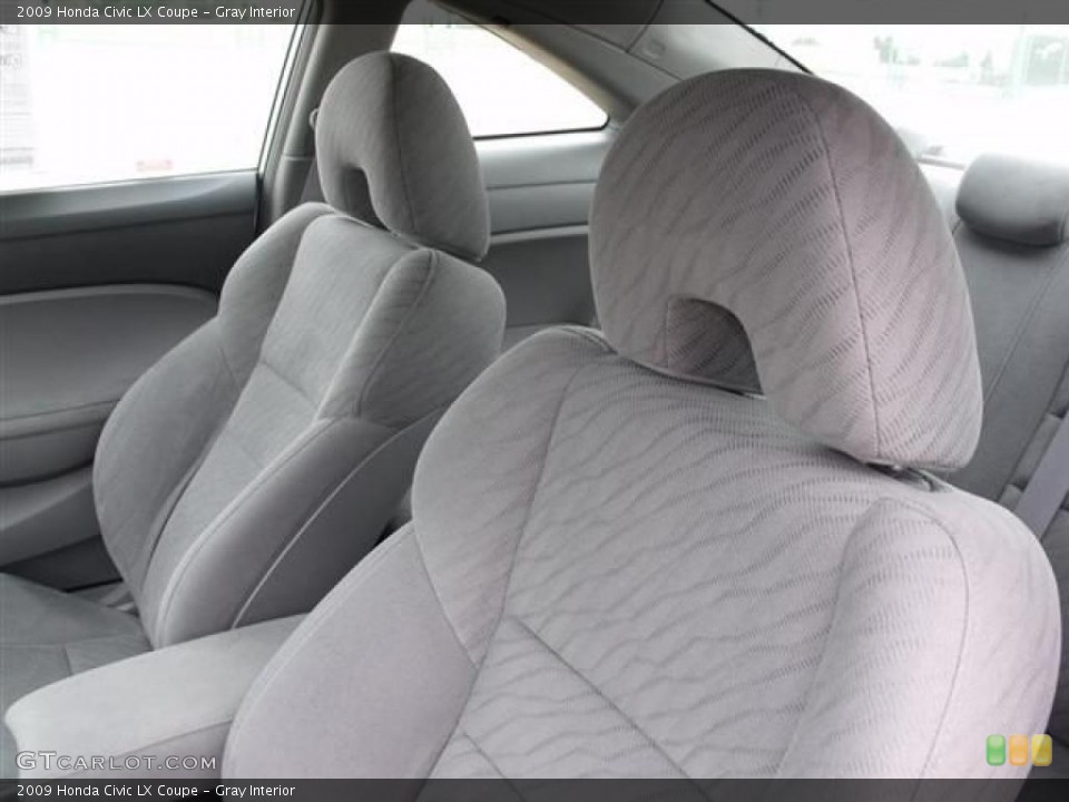 Gray Interior Photo for the 2009 Honda Civic LX Coupe #38360438