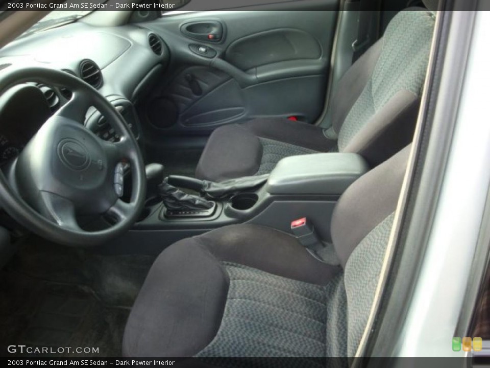 Dark Pewter Interior Prime Interior for the 2003 Pontiac Grand Am SE Sedan #38360930
