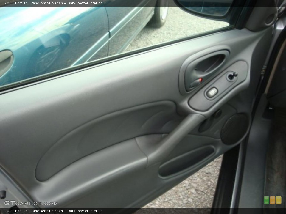 Dark Pewter Interior Door Panel for the 2003 Pontiac Grand Am SE Sedan #38360966