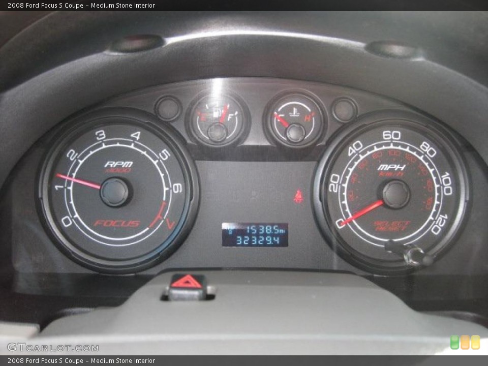 Medium Stone Interior Gauges for the 2008 Ford Focus S Coupe #38362922