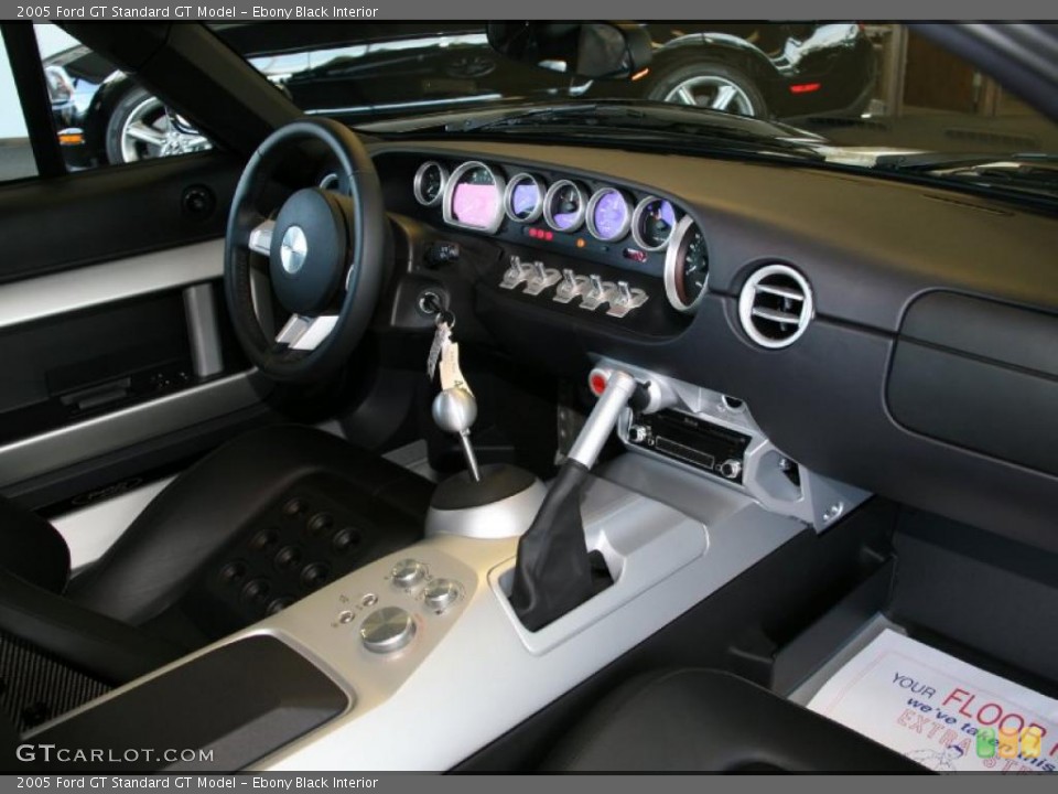 Ebony Black Interior Dashboard for the 2005 Ford GT  #38363382