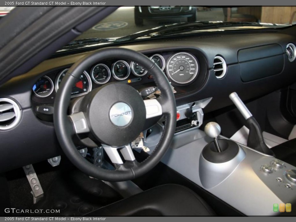 Ebony Black Interior Dashboard for the 2005 Ford GT  #38363506