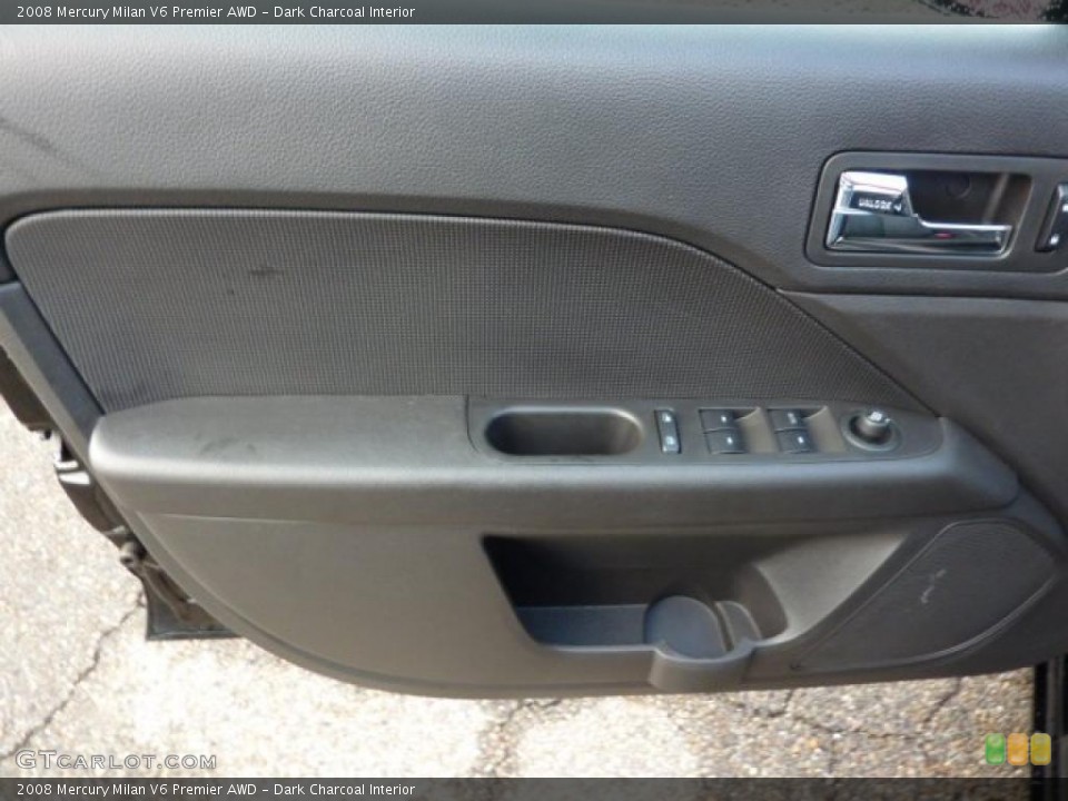 Dark Charcoal Interior Door Panel for the 2008 Mercury Milan V6 Premier AWD #38365366