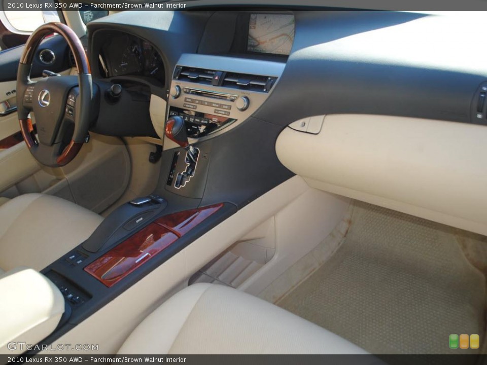 Parchment/Brown Walnut Interior Photo for the 2010 Lexus RX 350 AWD #38367334