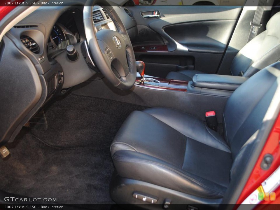 Black Interior Photo for the 2007 Lexus IS 350 #38367698