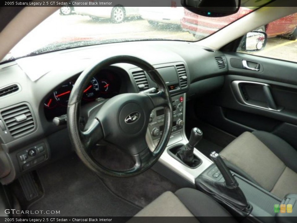 Charcoal Black Interior Prime Interior for the 2005 Subaru Legacy 2.5 GT Sedan #38367706