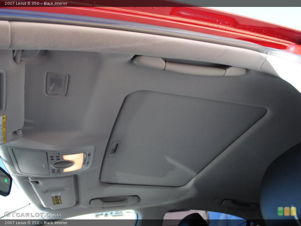 Black Interior Sunroof for the 2007 Lexus IS 350 #38367766
