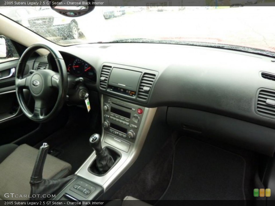 Charcoal Black Interior Dashboard for the 2005 Subaru Legacy 2.5 GT Sedan #38367798