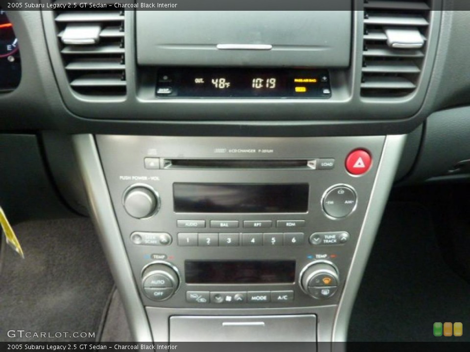 Charcoal Black Interior Controls for the 2005 Subaru Legacy 2.5 GT Sedan #38367814