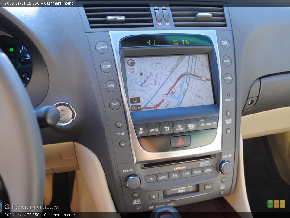 Cashmere Interior Navigation for the 2009 Lexus GS 350 #38369626