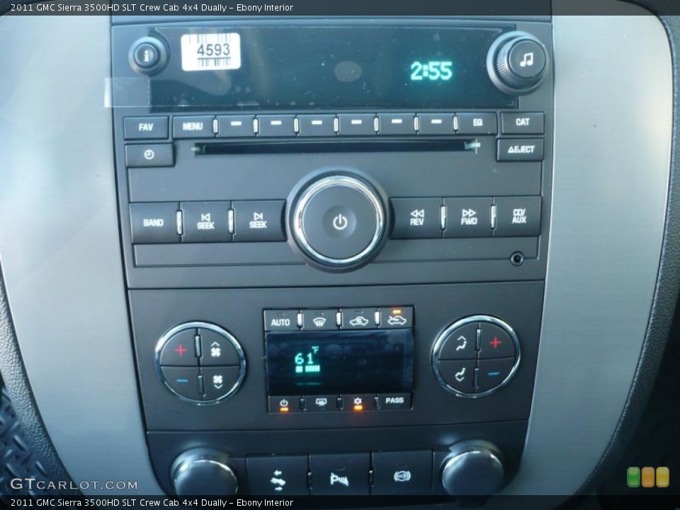 Ebony Interior Controls for the 2011 GMC Sierra 3500HD SLT Crew Cab 4x4 Dually #38374146