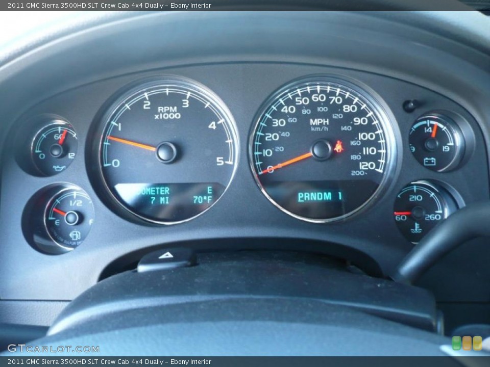 Ebony Interior Gauges for the 2011 GMC Sierra 3500HD SLT Crew Cab 4x4 Dually #38374190