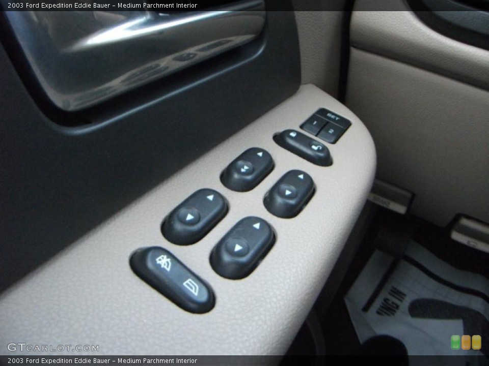 Medium Parchment Interior Controls for the 2003 Ford Expedition Eddie Bauer #38374226