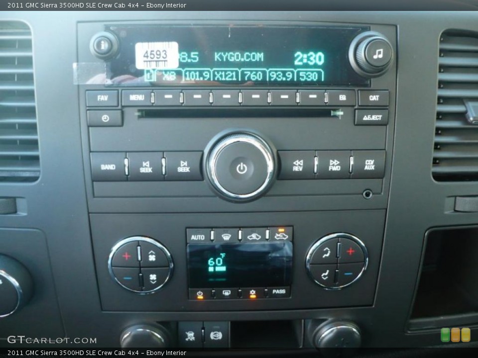Ebony Interior Controls for the 2011 GMC Sierra 3500HD SLE Crew Cab 4x4 #38374322
