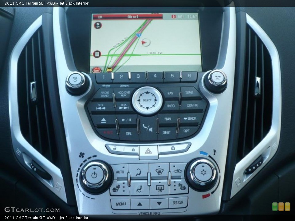 Jet Black Interior Controls for the 2011 GMC Terrain SLT AWD #38374450