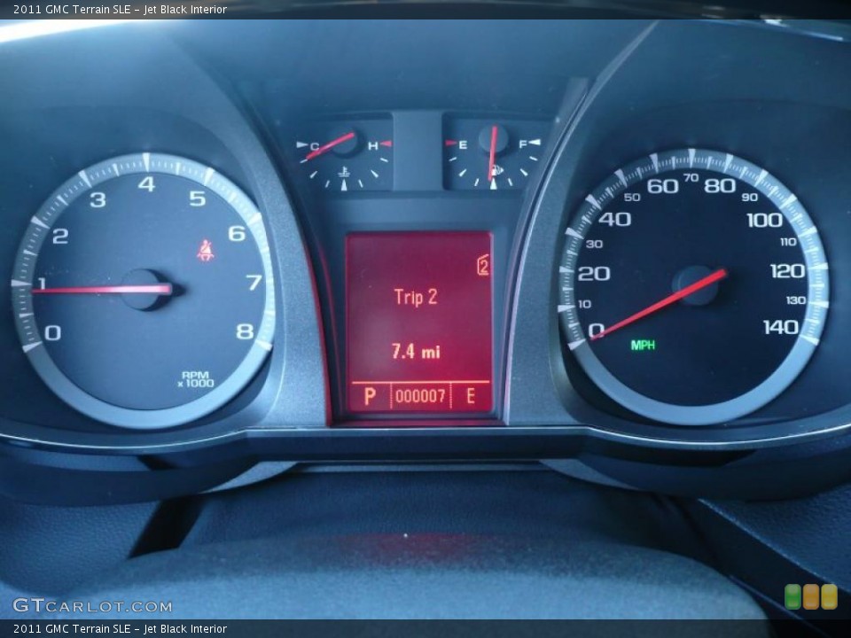 Jet Black Interior Gauges for the 2011 GMC Terrain SLE #38374654