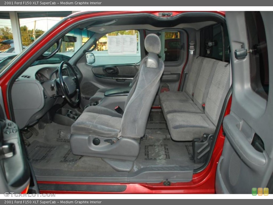 Medium Graphite Interior Photo for the 2001 Ford F150 XLT SuperCab #38374698
