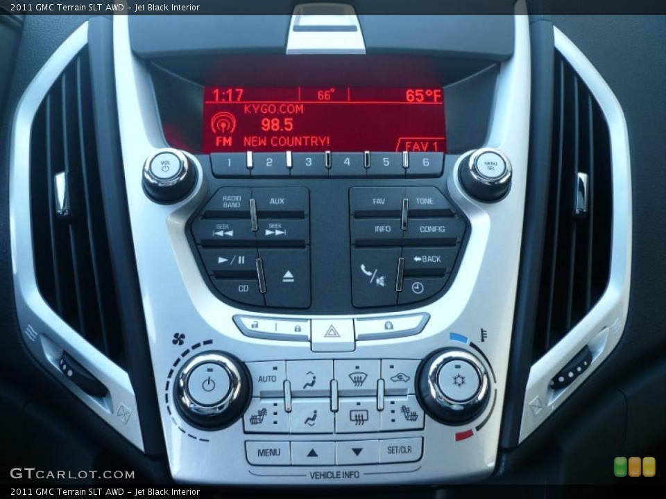 Jet Black Interior Controls for the 2011 GMC Terrain SLT AWD #38374906