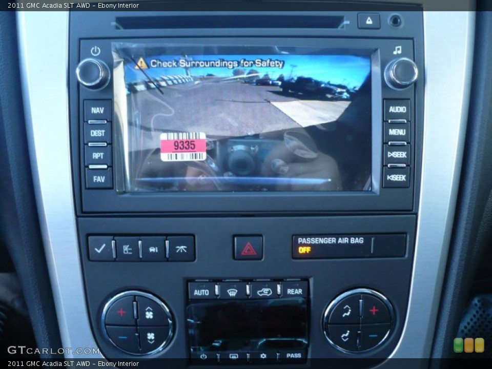 Ebony Interior Controls for the 2011 GMC Acadia SLT AWD #38375354