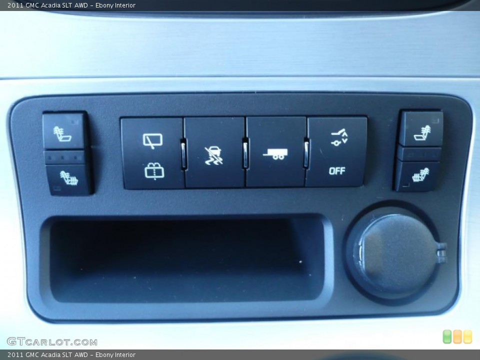 Ebony Interior Controls for the 2011 GMC Acadia SLT AWD #38375370