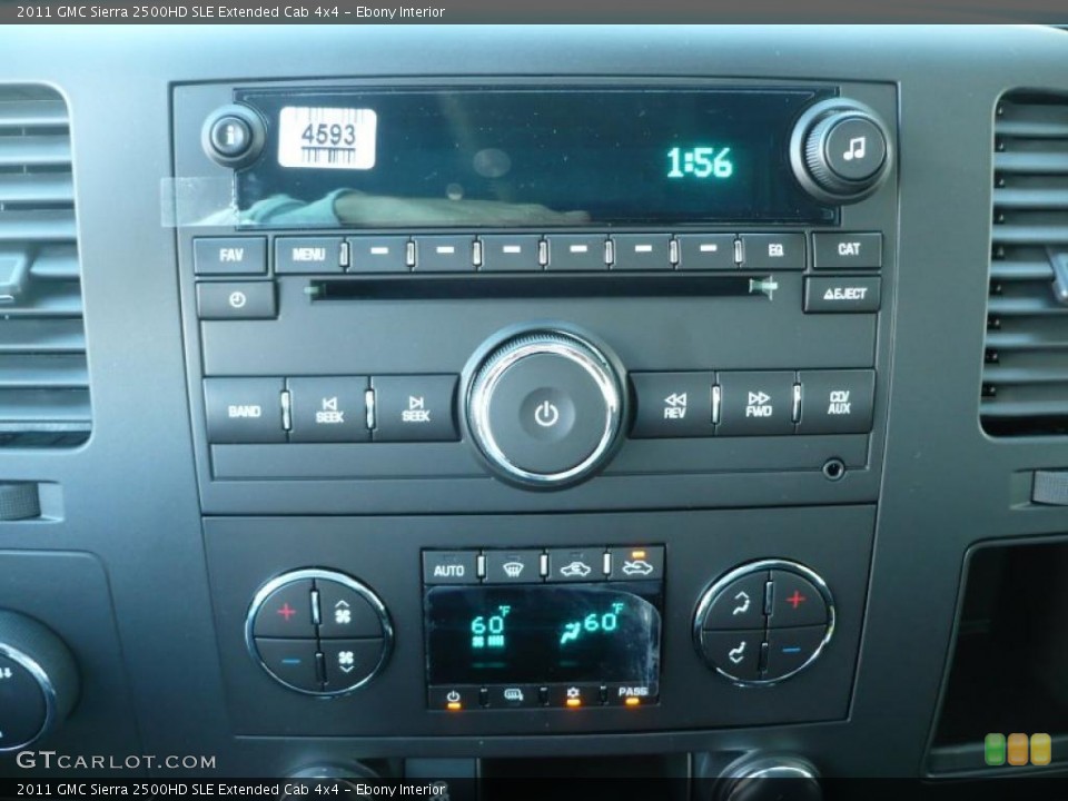 Ebony Interior Controls for the 2011 GMC Sierra 2500HD SLE Extended Cab 4x4 #38375518
