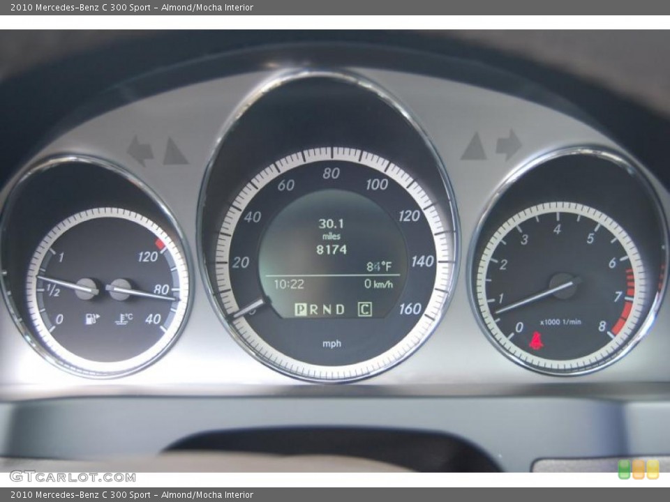 Almond/Mocha Interior Gauges for the 2010 Mercedes-Benz C 300 Sport #38375670