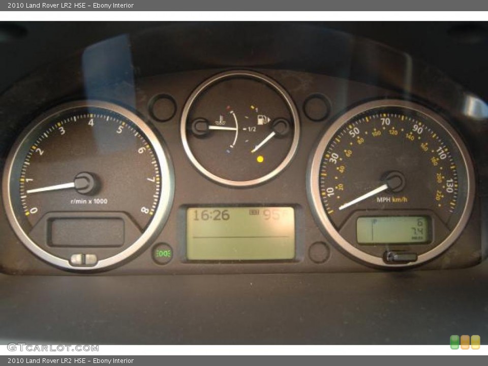 Ebony Interior Gauges for the 2010 Land Rover LR2 HSE #38375858