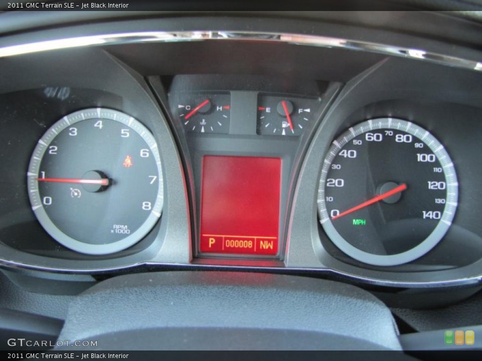 Jet Black Interior Gauges for the 2011 GMC Terrain SLE #38376130