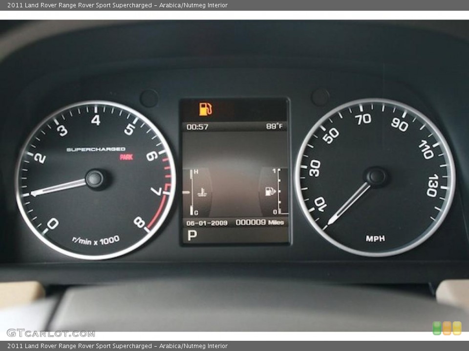 Arabica/Nutmeg Interior Gauges for the 2011 Land Rover Range Rover Sport Supercharged #38376282