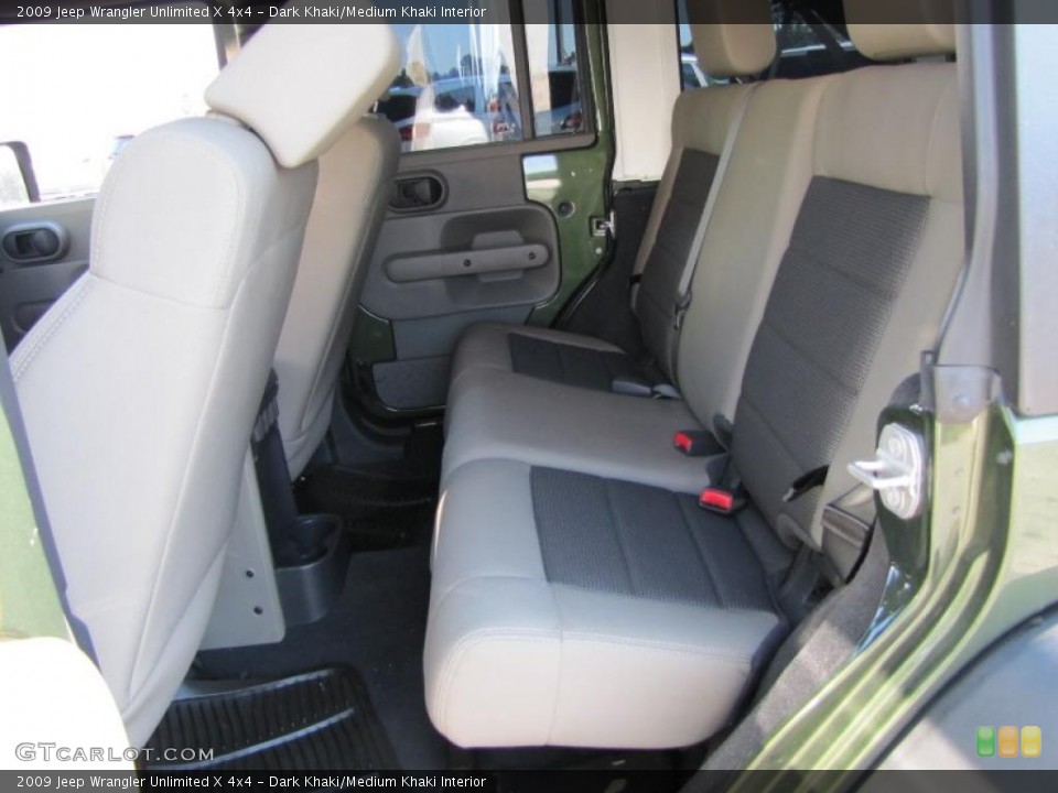 Dark Khaki/Medium Khaki Interior Photo for the 2009 Jeep Wrangler Unlimited X 4x4 #38376430