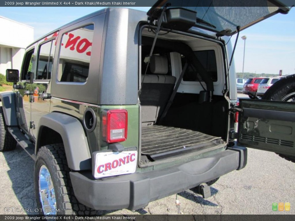 Dark Khaki/Medium Khaki Interior Trunk for the 2009 Jeep Wrangler Unlimited X 4x4 #38376442