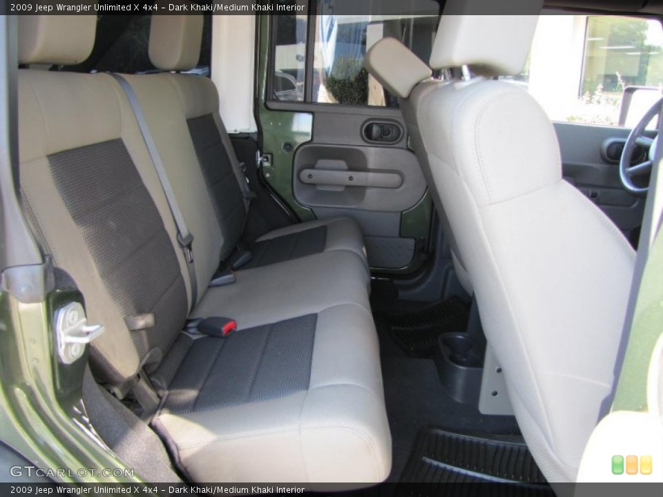 Dark Khaki/Medium Khaki Interior Photo for the 2009 Jeep Wrangler Unlimited X 4x4 #38376458