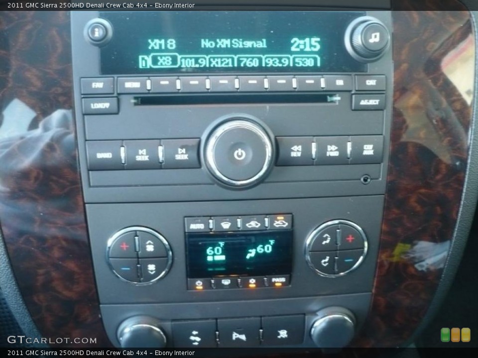 Ebony Interior Controls for the 2011 GMC Sierra 2500HD Denali Crew Cab 4x4 #38376470