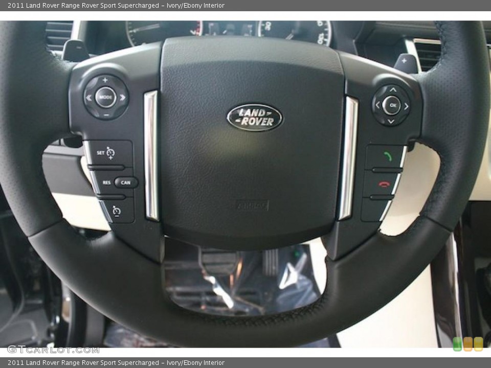Ivory/Ebony Interior Steering Wheel for the 2011 Land Rover Range Rover Sport Supercharged #38377398