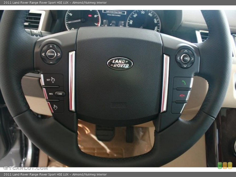Almond/Nutmeg Interior Steering Wheel for the 2011 Land Rover Range Rover Sport HSE LUX #38377702
