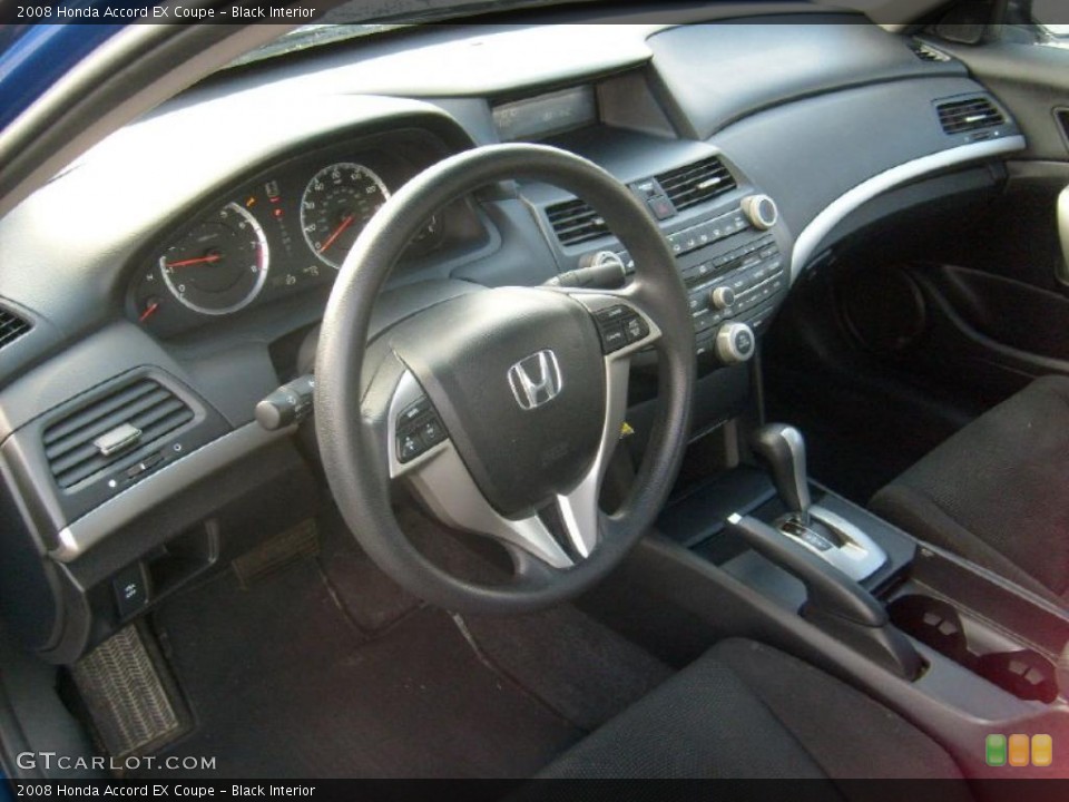 Black Interior Dashboard for the 2008 Honda Accord EX Coupe #38377806