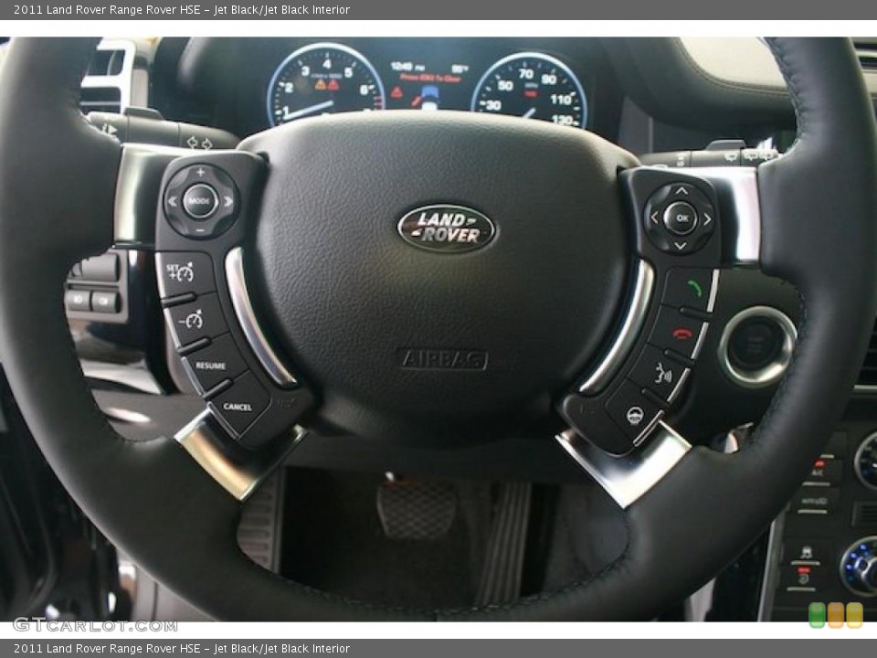 Jet Black/Jet Black Interior Steering Wheel for the 2011 Land Rover Range Rover HSE #38378307