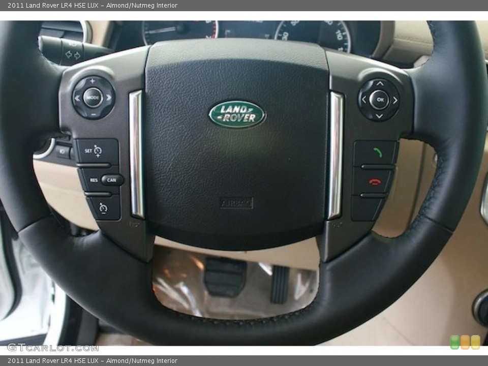Almond/Nutmeg Interior Steering Wheel for the 2011 Land Rover LR4 HSE LUX #38378563