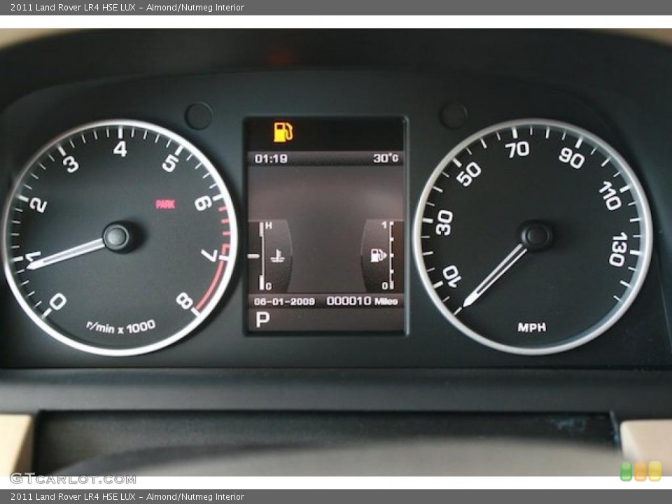 Almond/Nutmeg Interior Gauges for the 2011 Land Rover LR4 HSE LUX #38378571