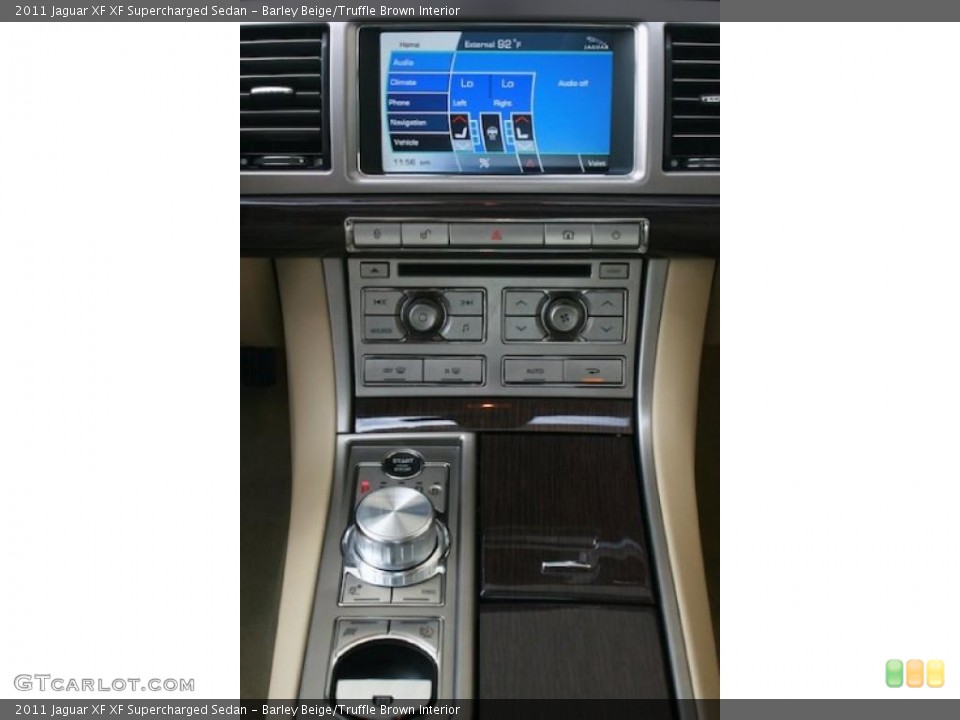 Barley Beige/Truffle Brown Interior Controls for the 2011 Jaguar XF XF Supercharged Sedan #38378963