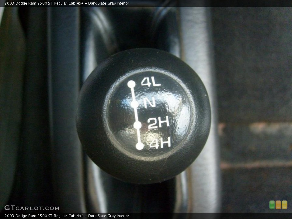 Dark Slate Gray Interior Controls for the 2003 Dodge Ram 2500 ST Regular Cab 4x4 #38379203