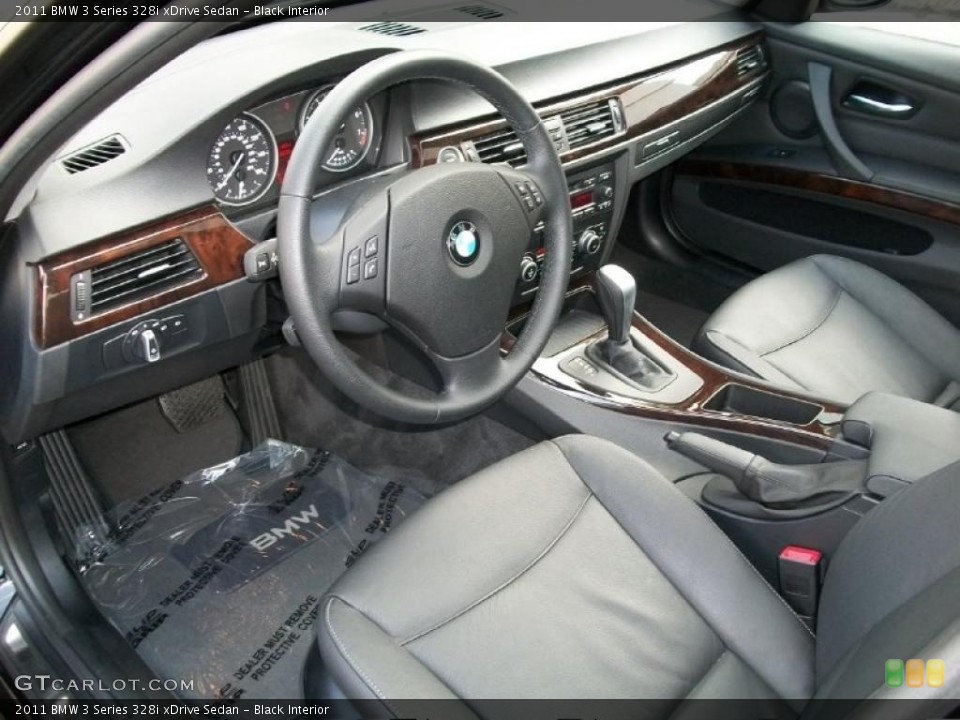 Black Interior Dashboard for the 2011 BMW 3 Series 328i xDrive Sedan #38380910