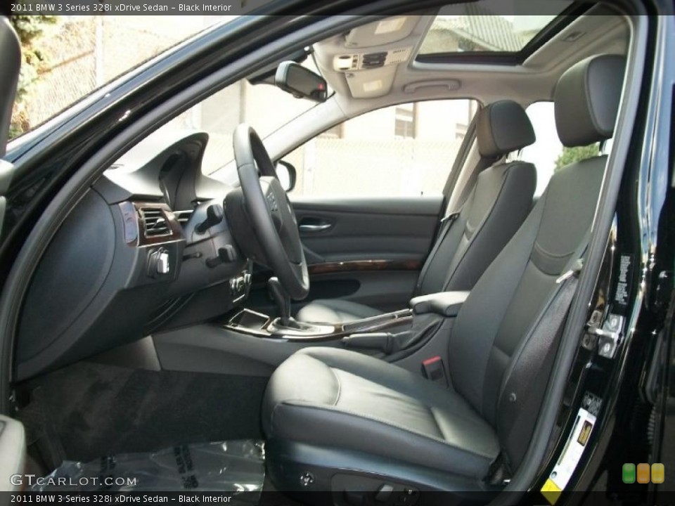 Black Interior Photo for the 2011 BMW 3 Series 328i xDrive Sedan #38380942