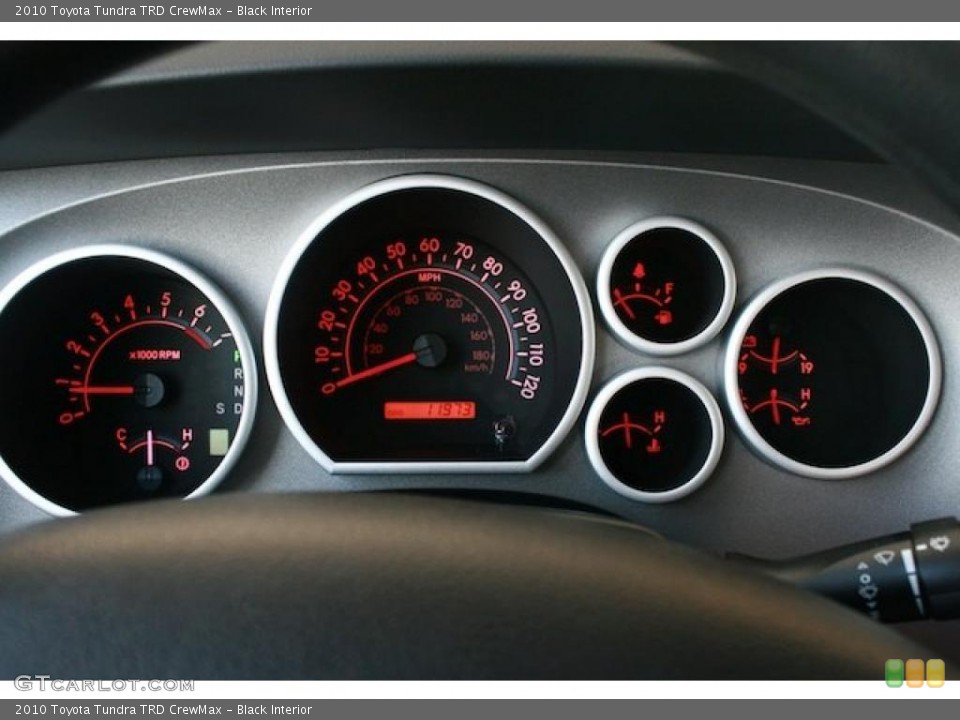 Black Interior Gauges for the 2010 Toyota Tundra TRD CrewMax #38381034