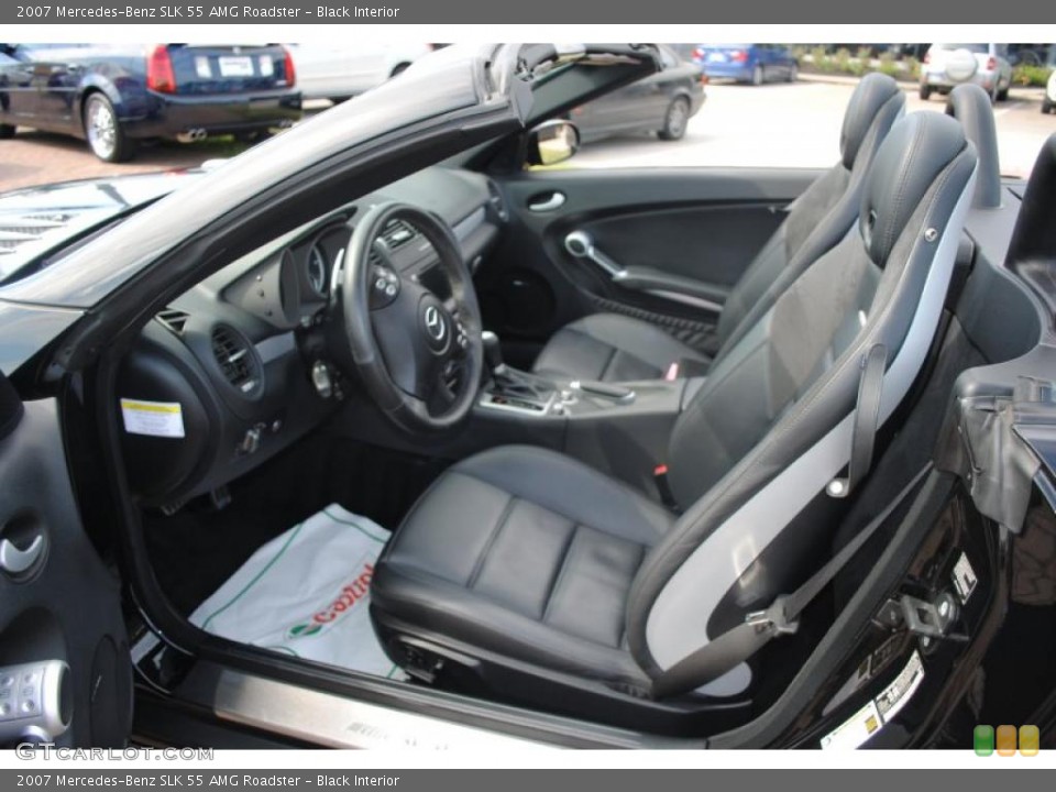 Black Interior Photo for the 2007 Mercedes-Benz SLK 55 AMG Roadster #38381294