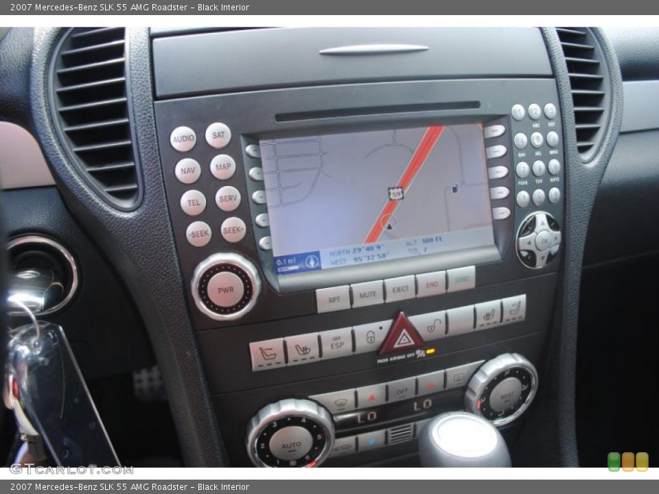 Black Interior Controls for the 2007 Mercedes-Benz SLK 55 AMG Roadster #38381350