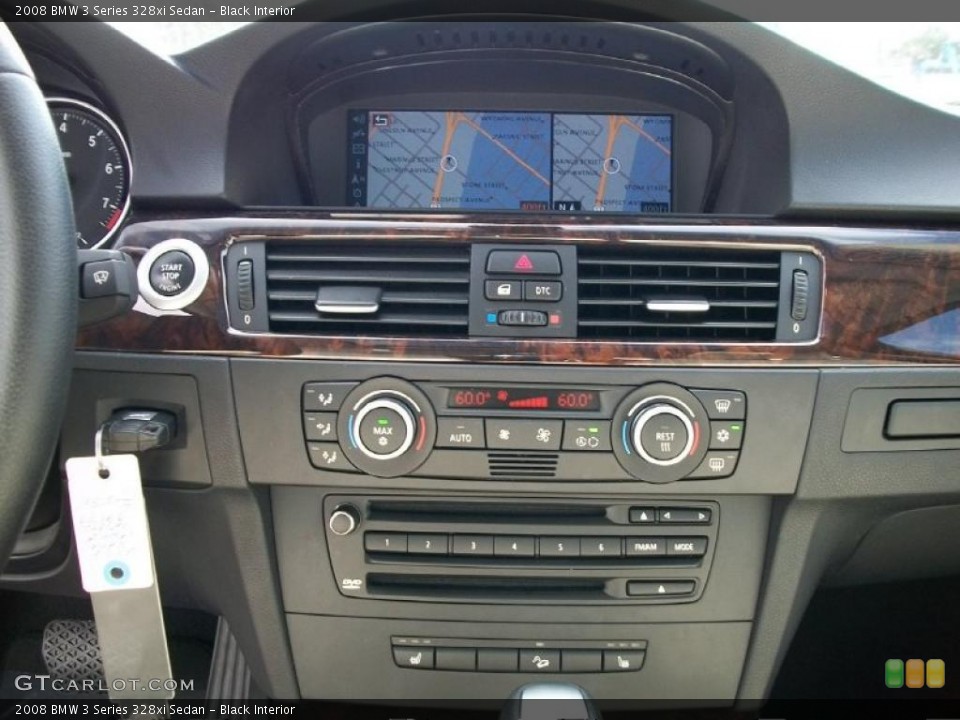 Black Interior Controls for the 2008 BMW 3 Series 328xi Sedan #38383446