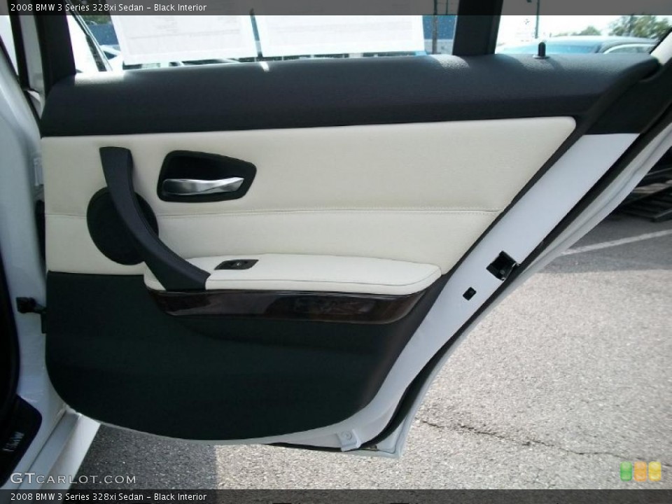 Black Interior Door Panel for the 2008 BMW 3 Series 328xi Sedan #38383542