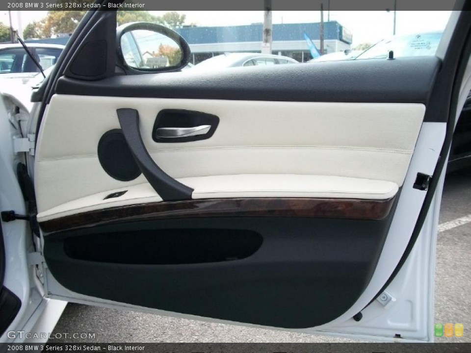 Black Interior Door Panel for the 2008 BMW 3 Series 328xi Sedan #38383575