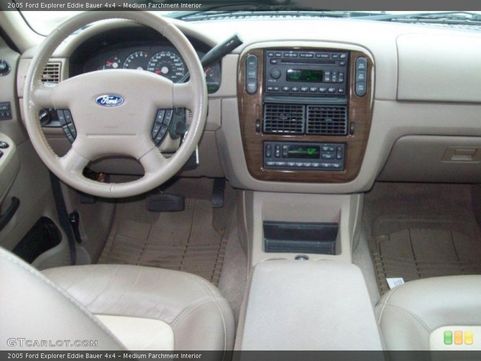 Medium Parchment Interior Dashboard for the 2005 Ford Explorer Eddie Bauer 4x4 #38384054